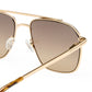 Equator Gold Tort Female Aviator Sunglasses | Aire