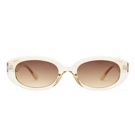 Affinity Sand Uni-Sex Oval Sunglasses | Aire