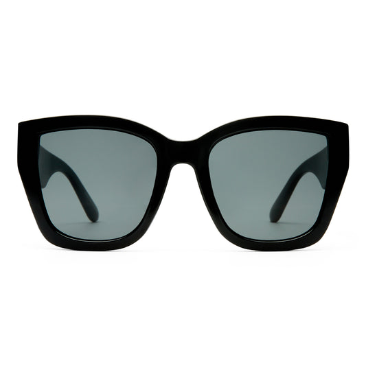 Haedus Black Female Cat-Eye Sunglasses | Aire