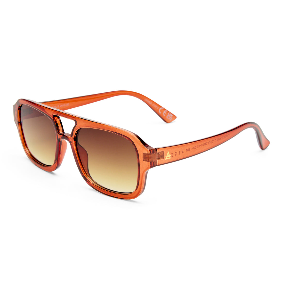 Aquarius Rust Female Aviator Sunglasses | Aire