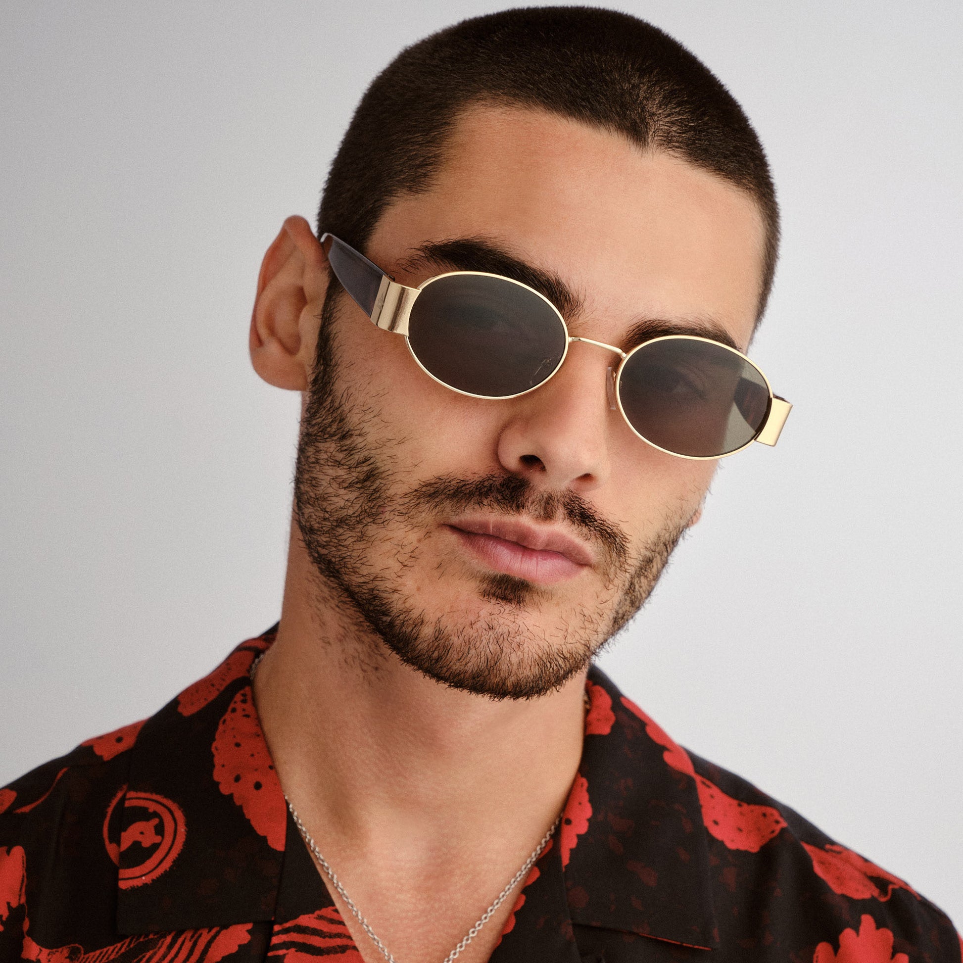 Mars Ii Gold Dark Tort Uni-Sex Oval Sunglasses | Aire