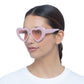 Venus Candy Pink Female Round Sunglasses | Aire