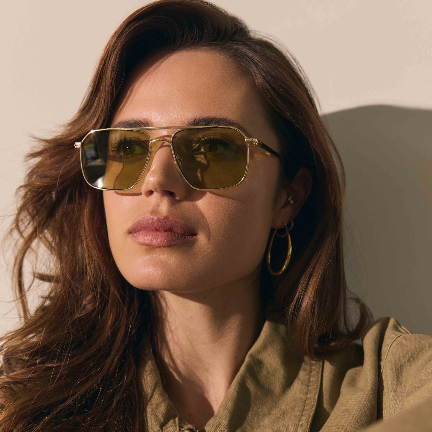 Equator Gold Vintage Tort Uni-Sex Aviator Sunglasses | Aire