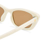 Titania Ivory Female Cat-Eye Sunglasses | Aire