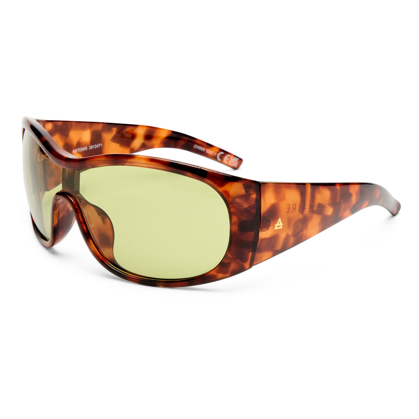 Artemis Dark Tort Uni-Sex Shield Sunglasses | Aire