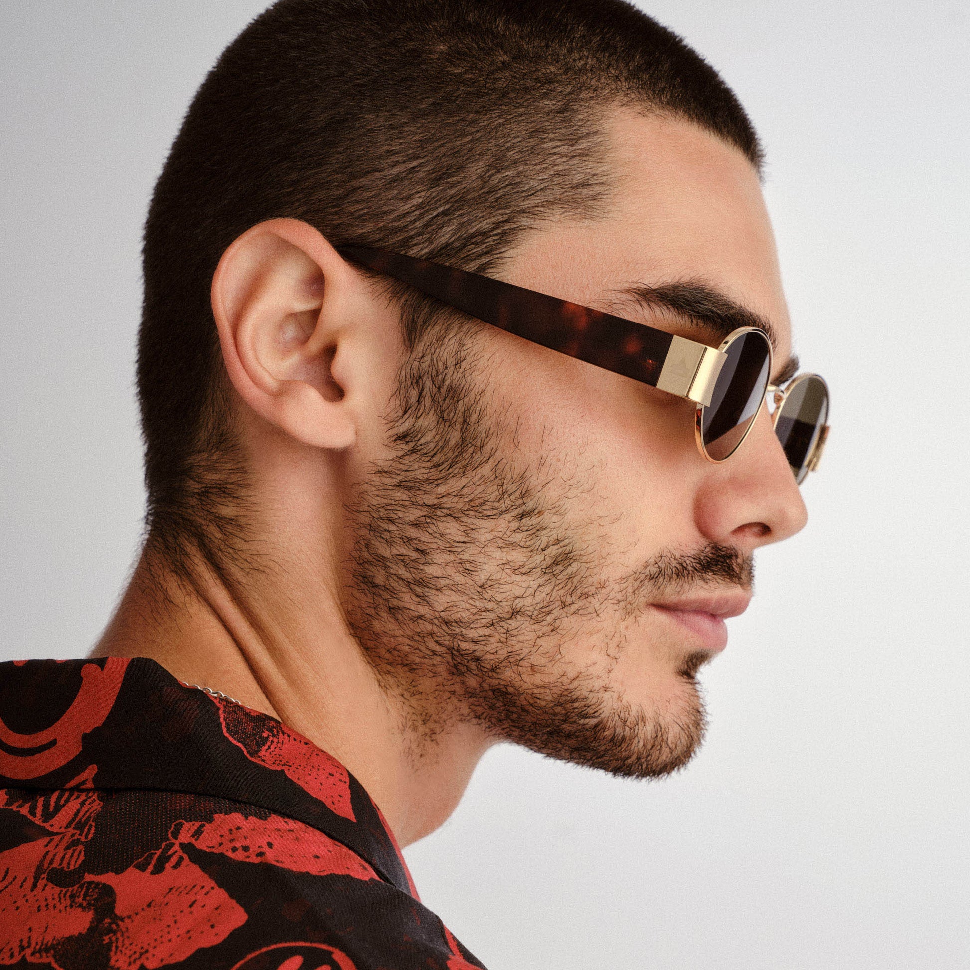 Mars Ii Gold Dark Tort Uni-Sex Oval Sunglasses | Aire
