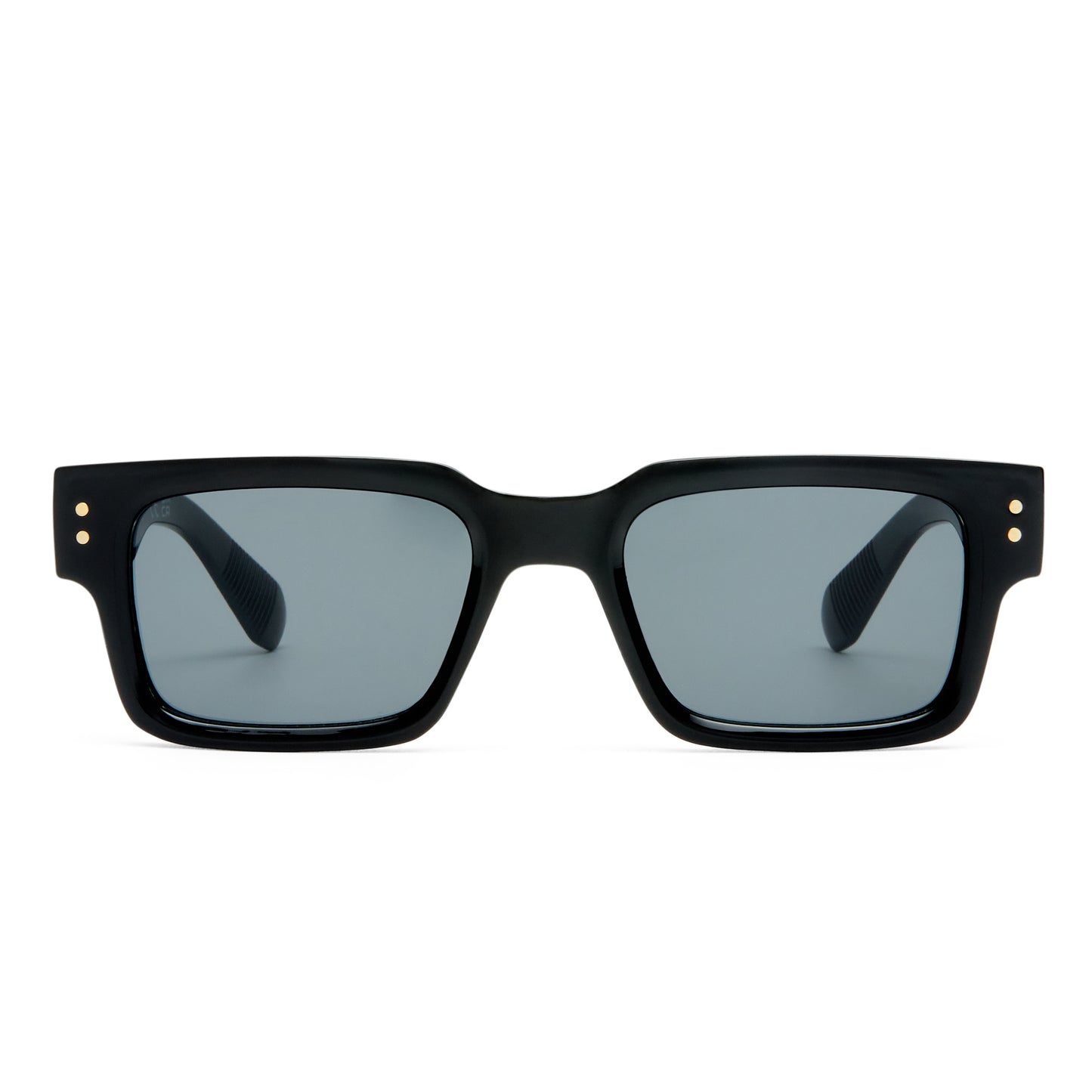 Aeron Black Uni-Sex Rectangle Sunglasses | Aire