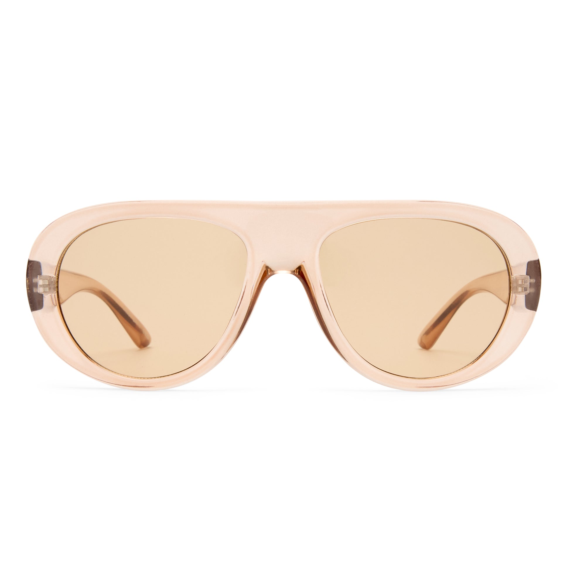 Satellite Tan Female Aviator Sunglasses | Aire