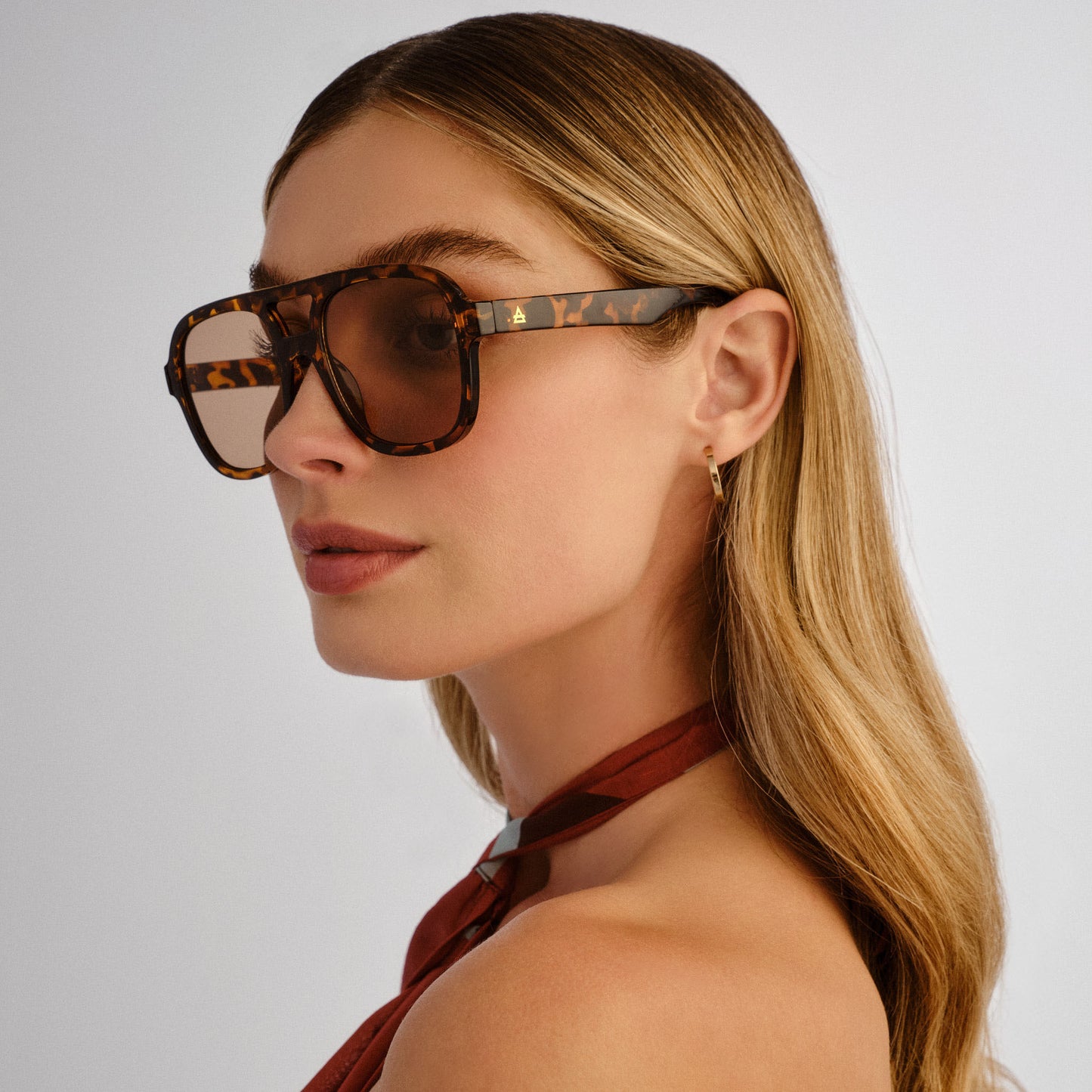 Whirlpool Chocolate Tort Female Aviator Sunglasses | Aire