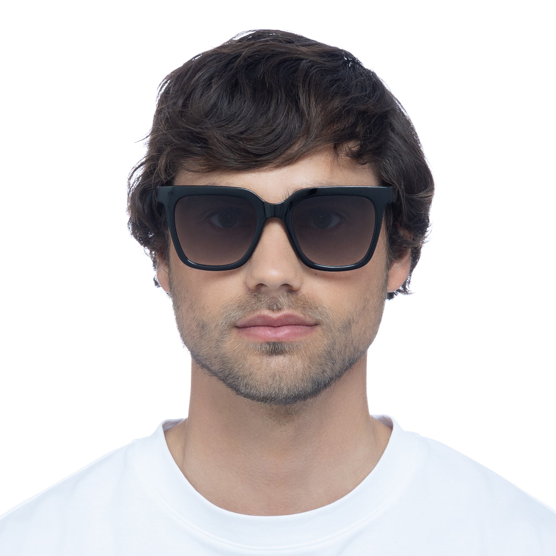 Meteorite Black Uni-Sex Square Sunglasses | Aire
