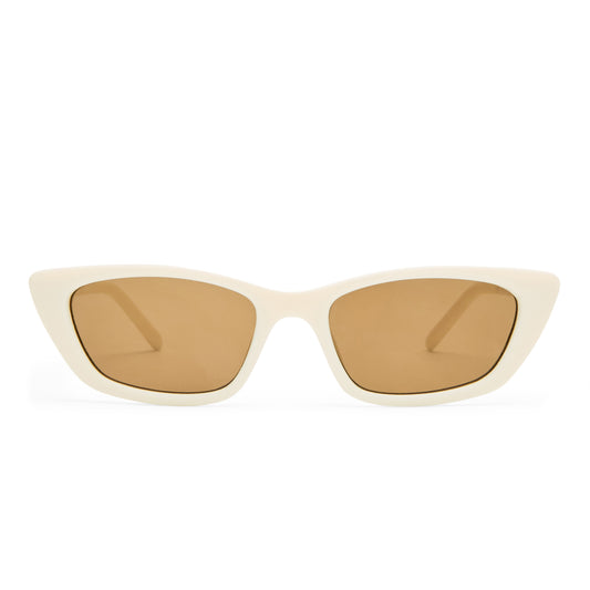 Titania Ivory Female Cat-Eye Sunglasses | Aire
