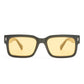 Castor Black Uni-Sex Rectangle Sunglasses | Aire