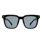 Lunar Black Uni-Sex Rectangle Sunglasses | Aire