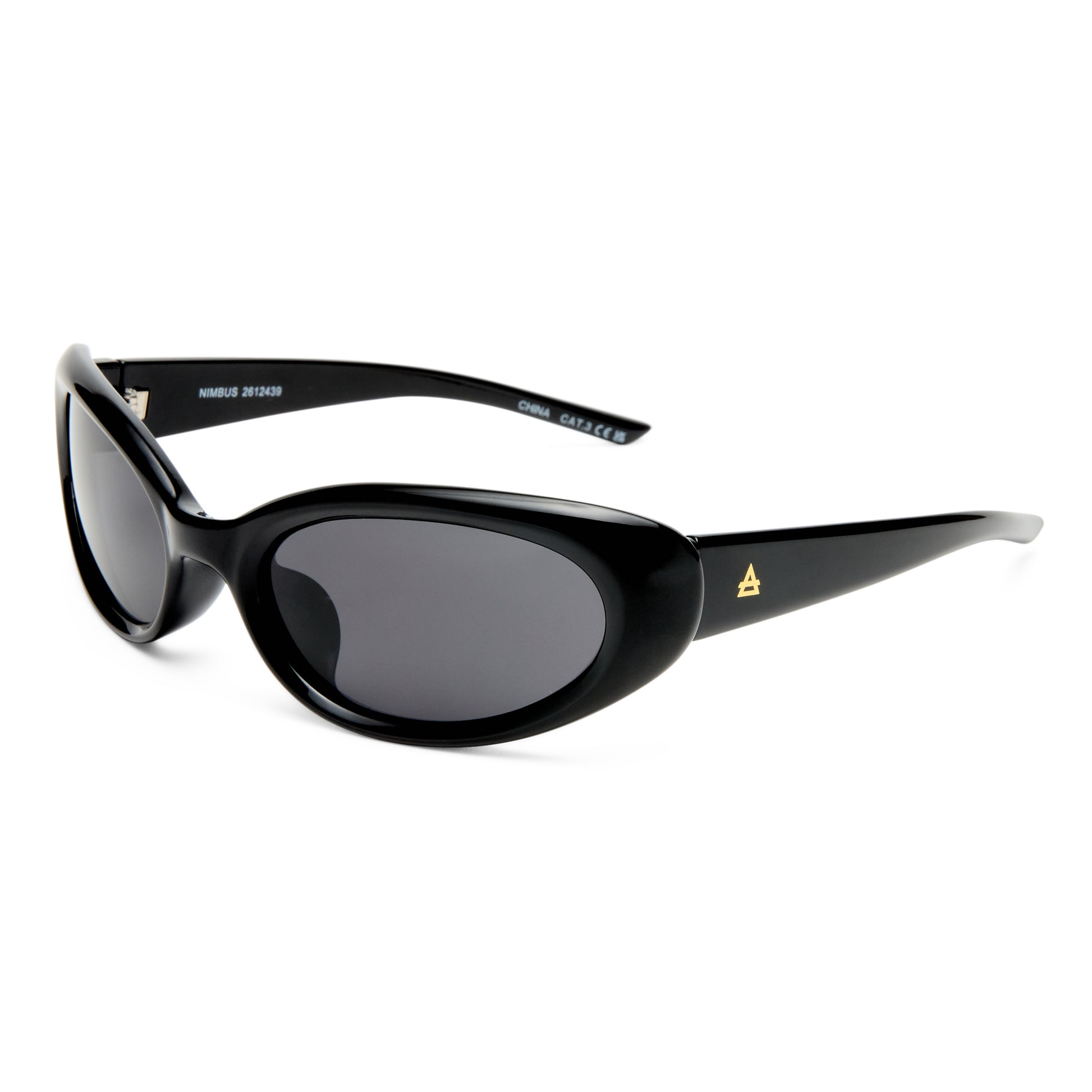Nimbus Black Uni-Sex Wrap Sunglasses | Aire