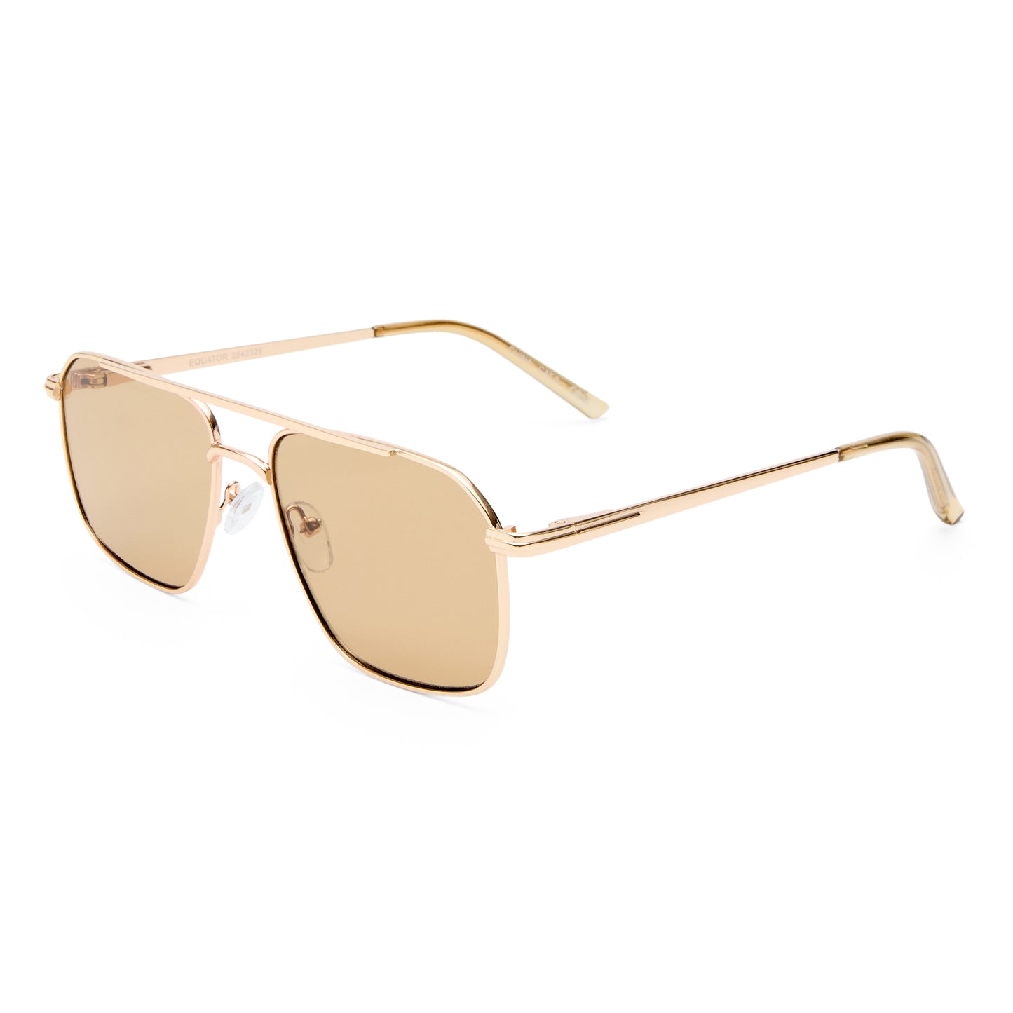 Equator Gold Tan Uni-Sex Aviator Sunglasses | Aire