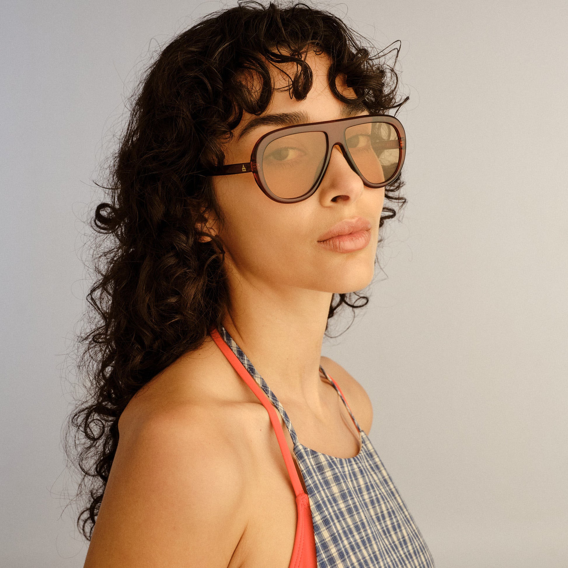 Cadent Hazelnut Uni-Sex Aviator Sunglasses | Aire