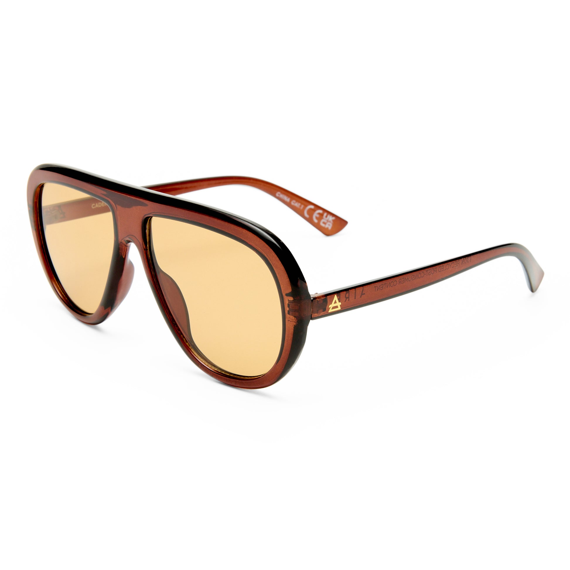 Cadent Hazelnut Uni-Sex Aviator Sunglasses | Aire