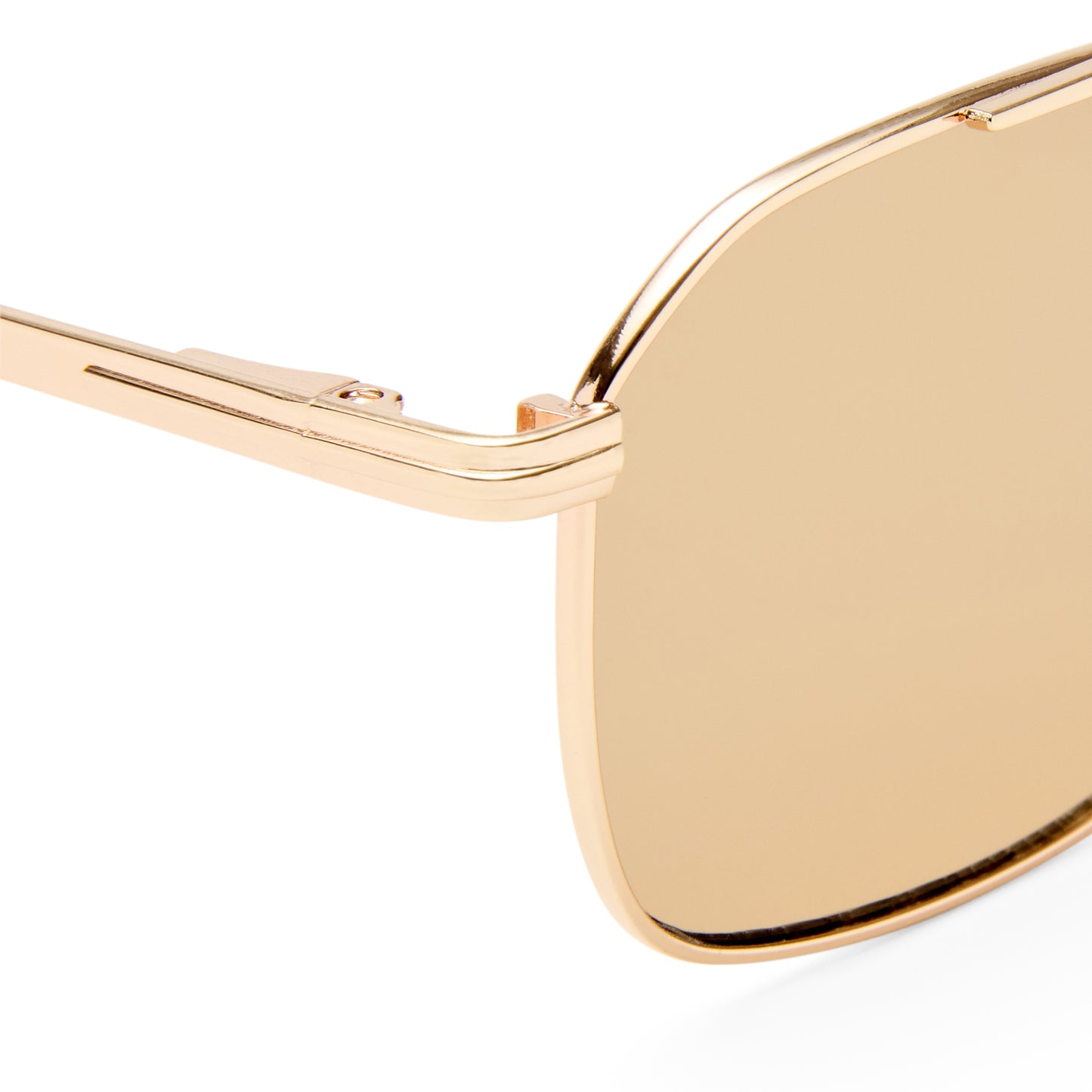 Equator Gold Tan Uni-Sex Aviator Sunglasses | Aire