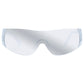 Saturn Silver Crystal Clear Female Wrap Sunglasses | Aire