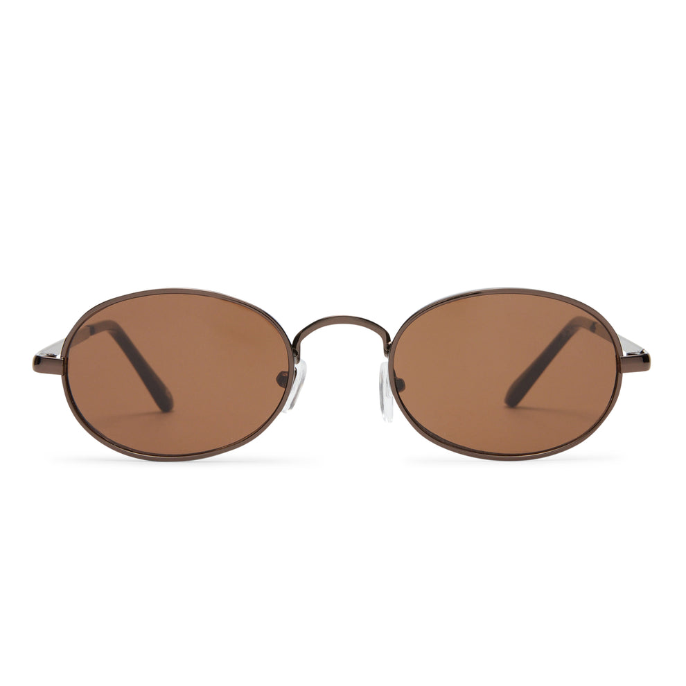 Regulus Chocolate Uni-Sex Oval Sunglasses | Aire – AIRE AU