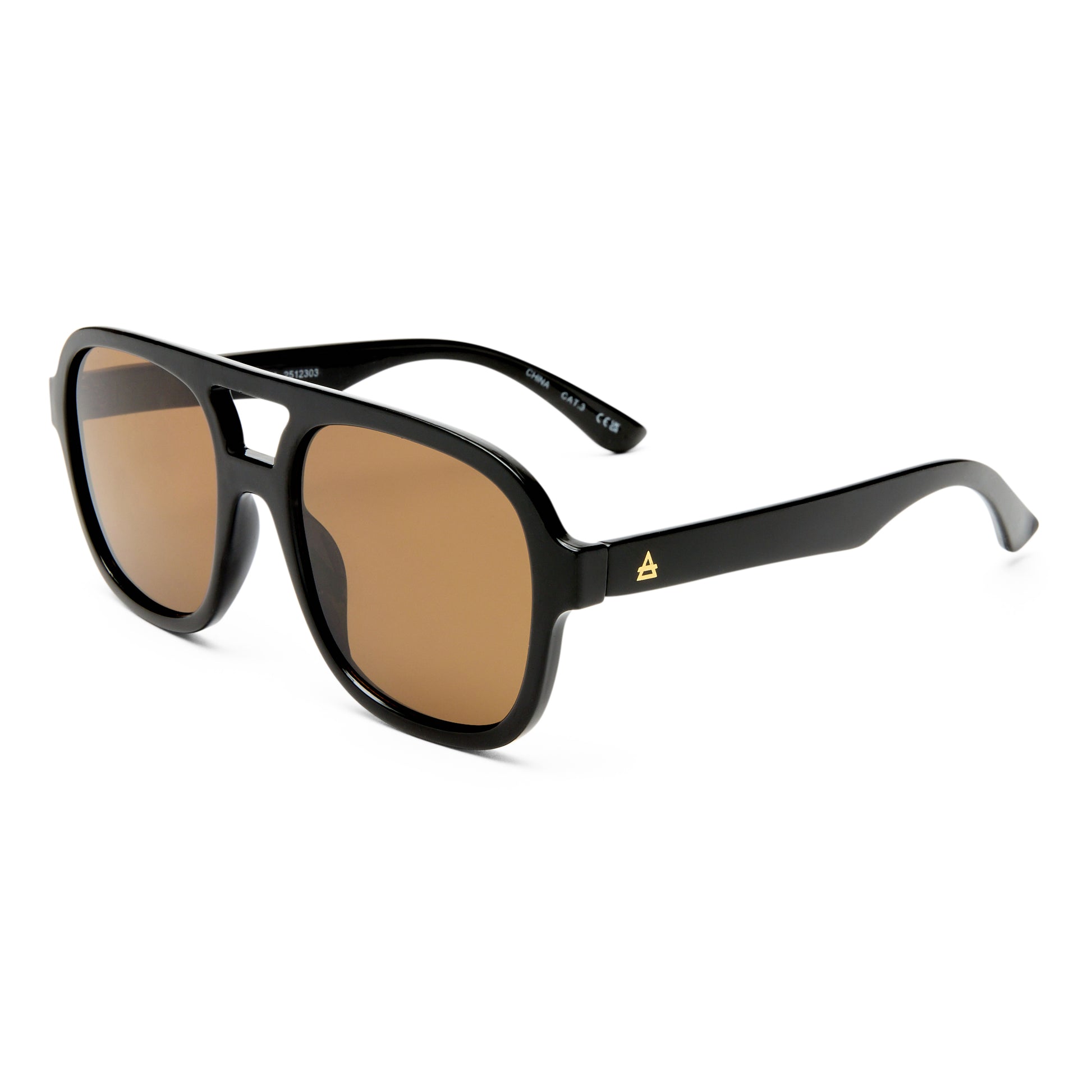 Whirlpool Black Uni-Sex Aviator Sunglasses | Aire