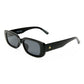 Ceres Black Uni-Sex Rectangle Sunglasses | Aire