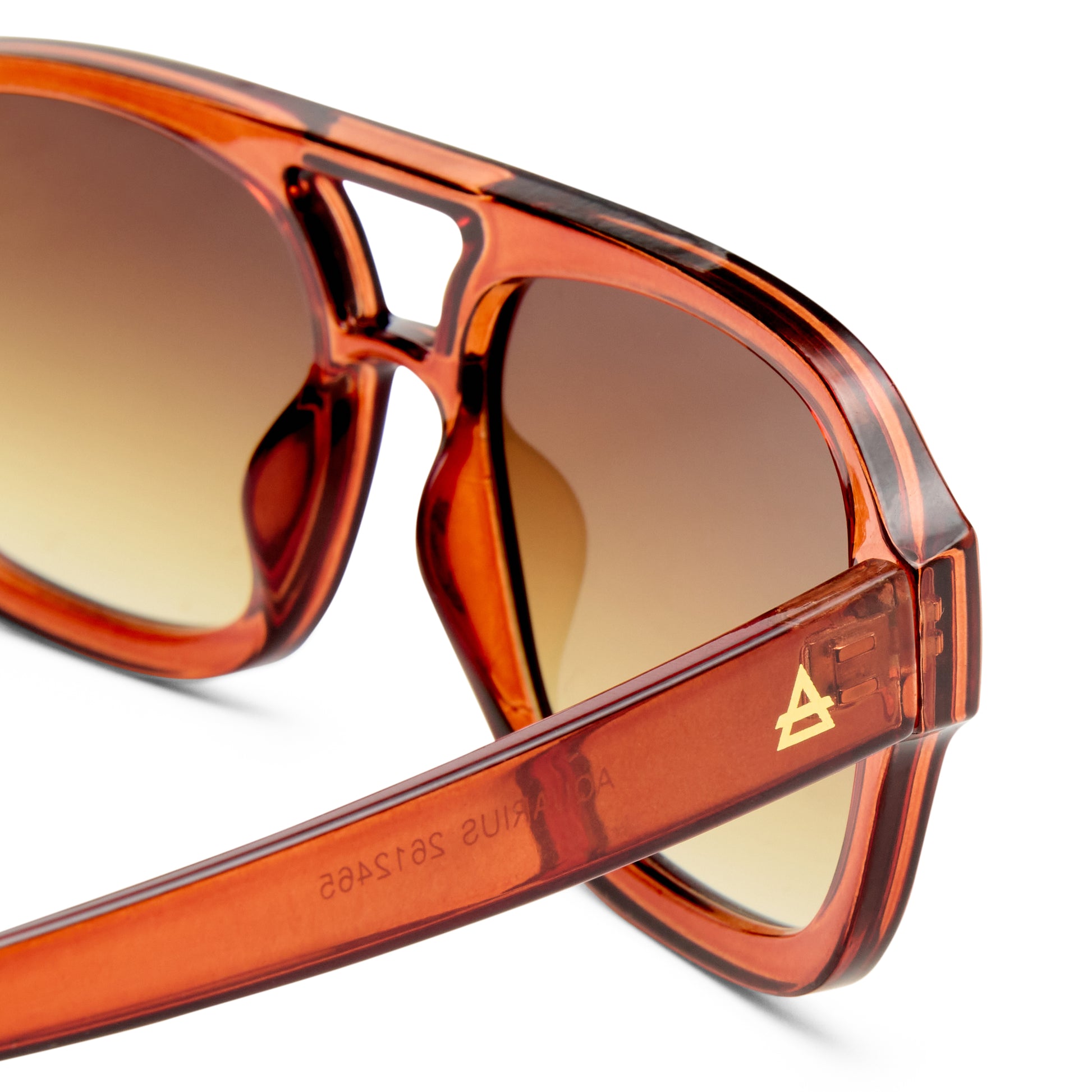 Aquarius Rust Female Aviator Sunglasses | Aire