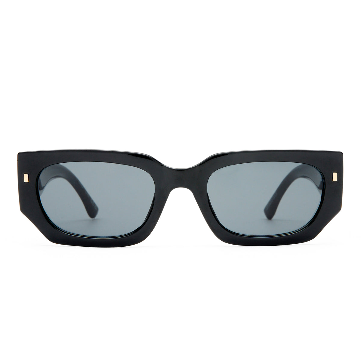 Renegade Black Uni-Sex Rectangle Sunglasses | Aire