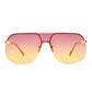 Venatici Gold Female Aviator Sunglasses | Aire