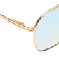 Equator Gold Tan Female Aviator Sunglasses | Aire