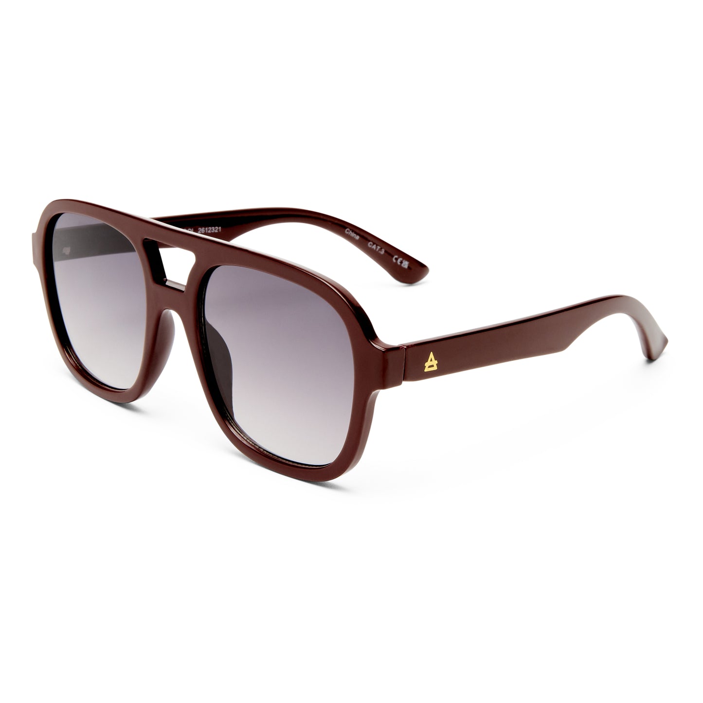 Whirlpool Burgundy Female Aviator Sunglasses | Aire