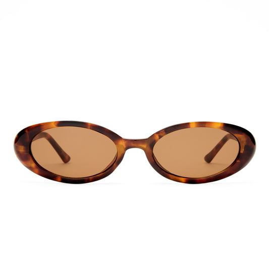 Fornax Dark Tort Uni-Sex Oval Sunglasses | Aire