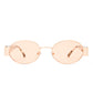 Mars Ii Gold Female Oval Sunglasses | Aire