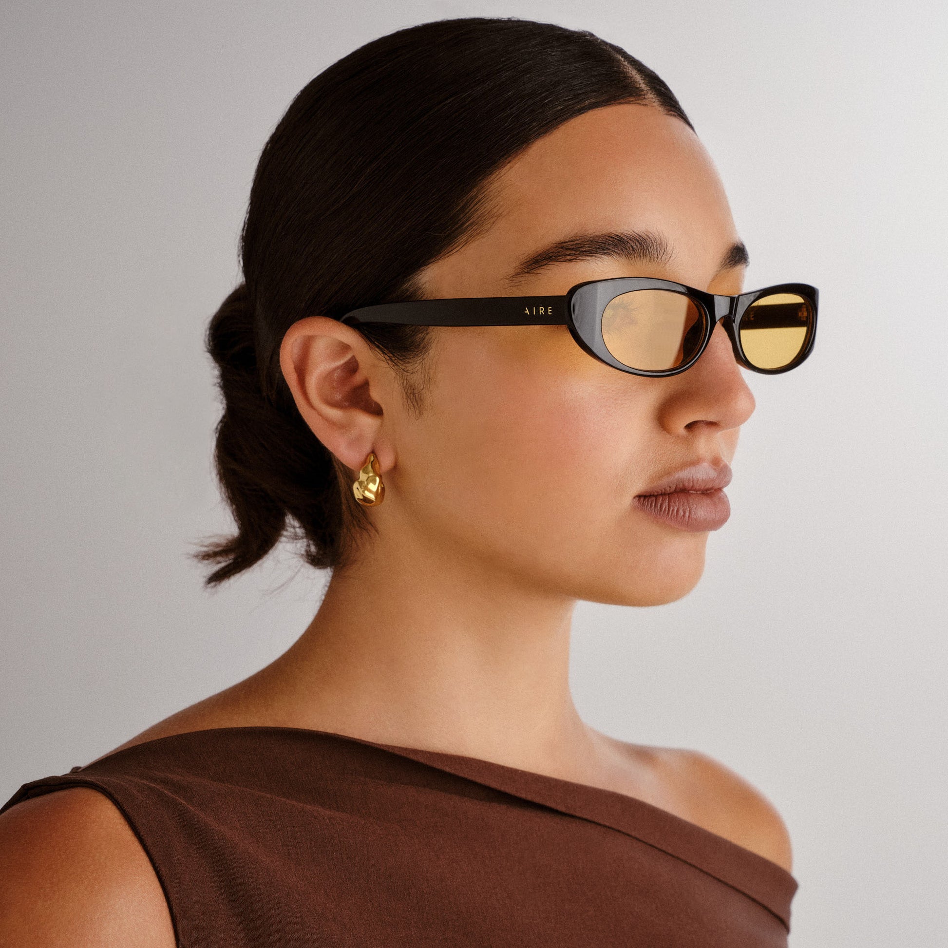 Avior Black Female Cat-Eye Sunglasses | Aire