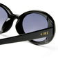 Fornax Black Female Oval Sunglasses | Aire