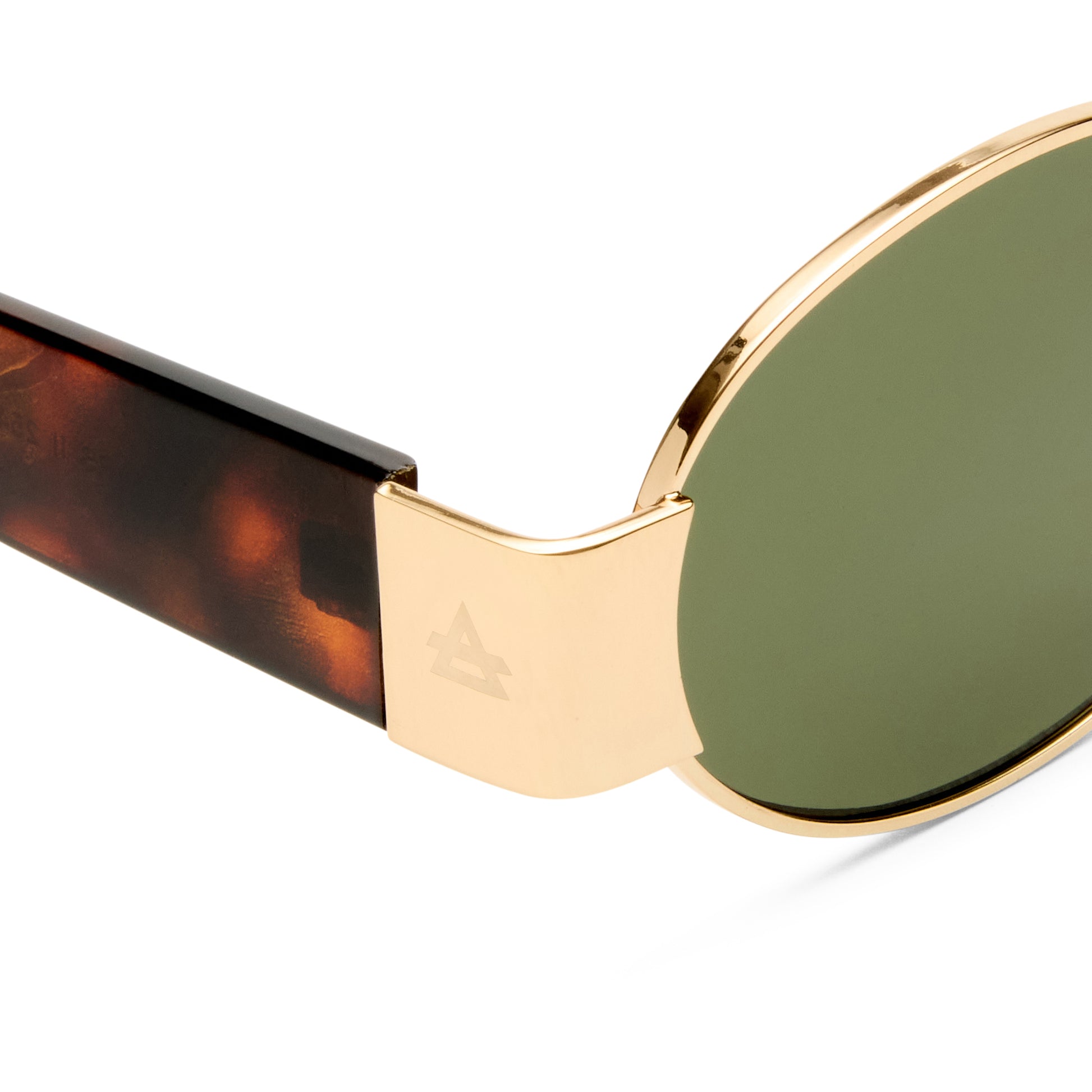 Mars Ii Gold Dark Tort Uni-Sex Oval Sunglasses | Aire