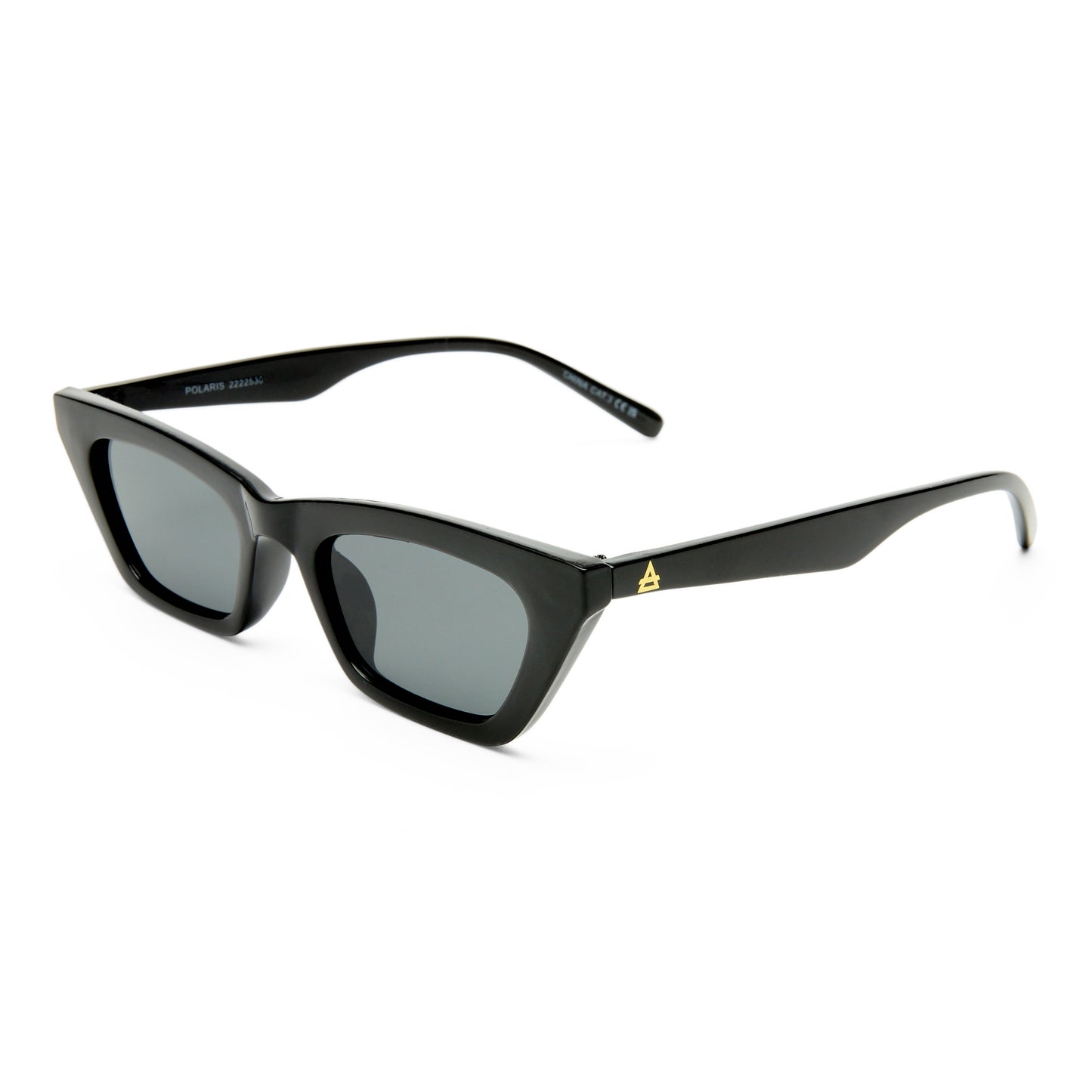 Polaris Black Female Cat-Eye Sunglasses | Aire