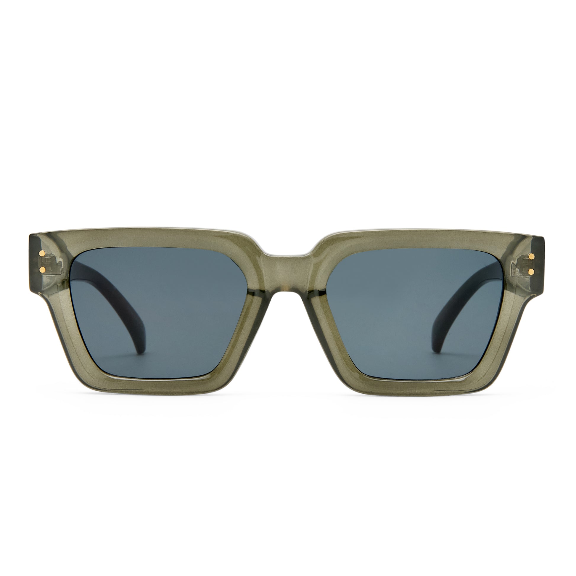 Transit Khaki Uni-Sex Rectangle Sunglasses | Aire