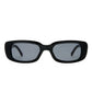 Ceres Black Uni-Sex Rectangle Sunglasses | Aire