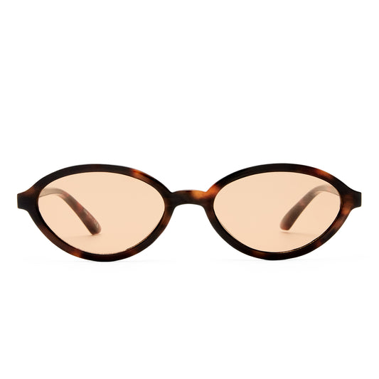Pyxis Dark Tort Female Oval Sunglasses | Aire