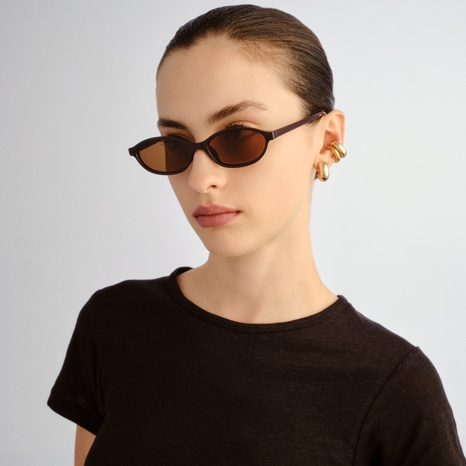 Earthshine Chocolate Female Oval Sunglasses | Aire