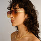 Venatici Gold Female Aviator Sunglasses | Aire