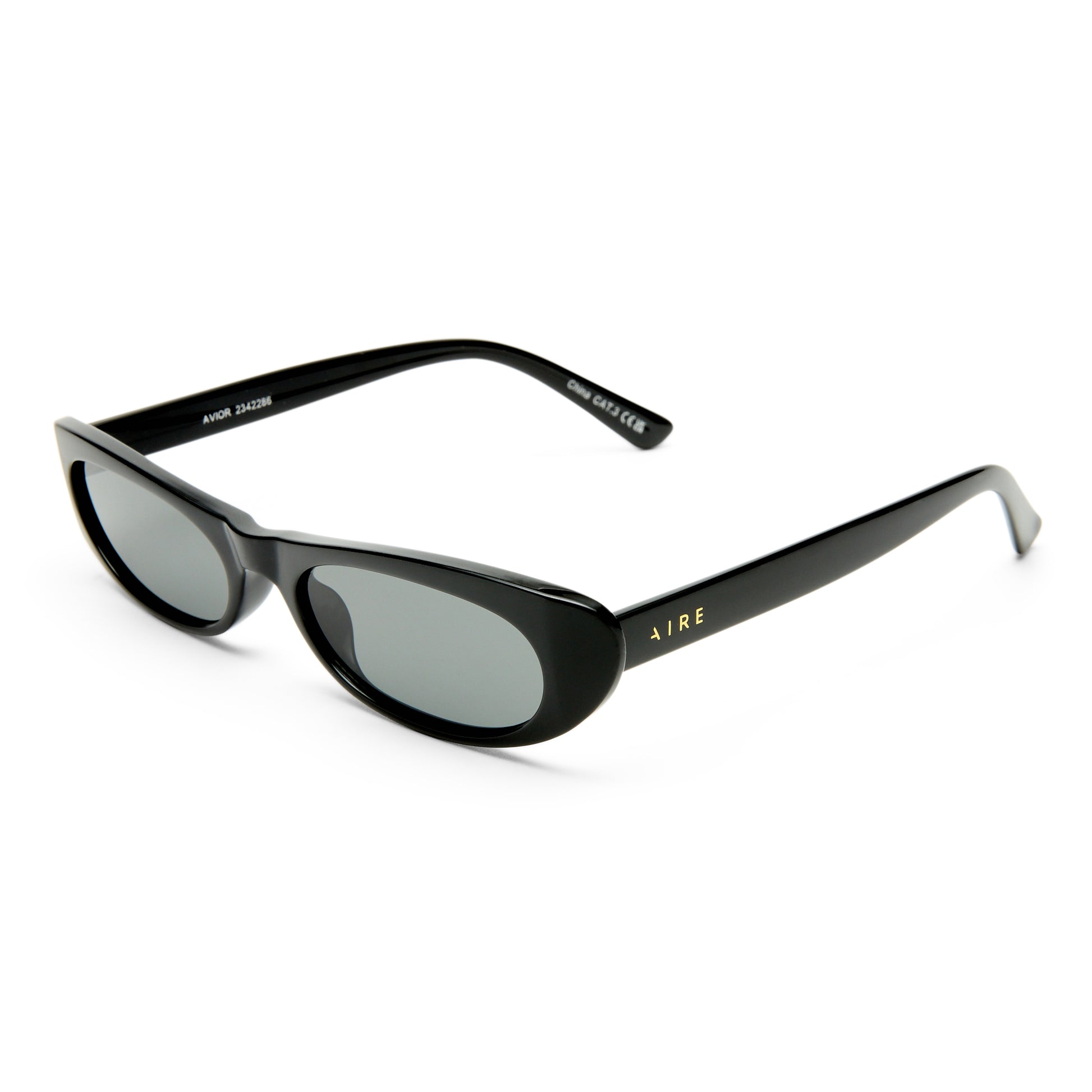 Avior Black Female Cat-Eye Sunglasses | Aire