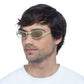 Retrograde Gold Uni-Sex Oval Sunglasses | Aire