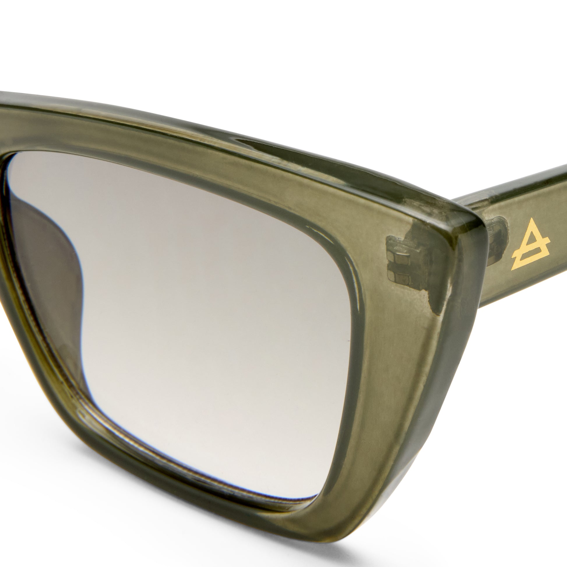 Solstice Khaki Female Cat-Eye Sunglasses | Aire
