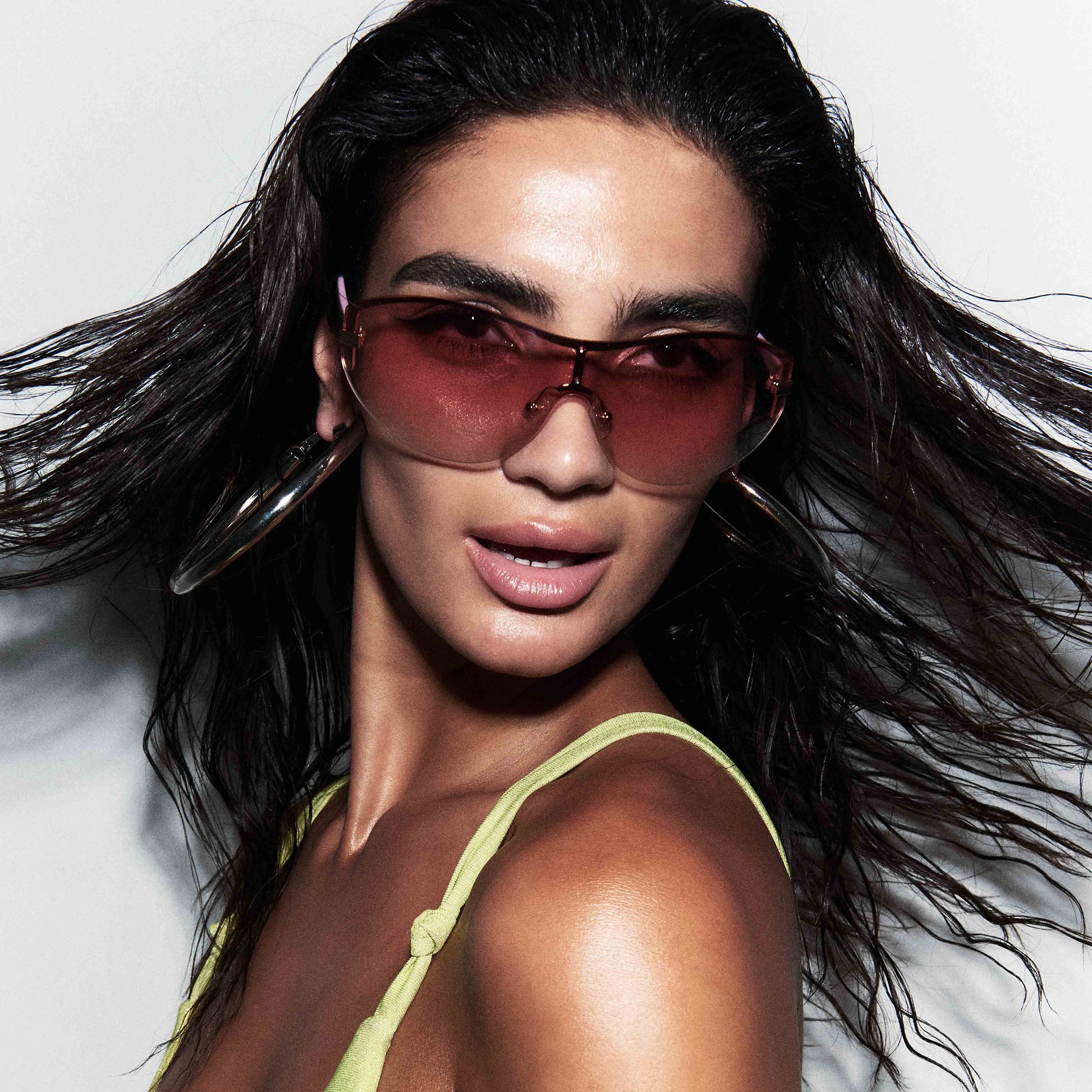 Bombshell Gold Pink Crush Female Aviator Sunglasses | Aire