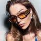 Rehab Leopard Print Uni-Sex Rectangle Sunglasses | Aire