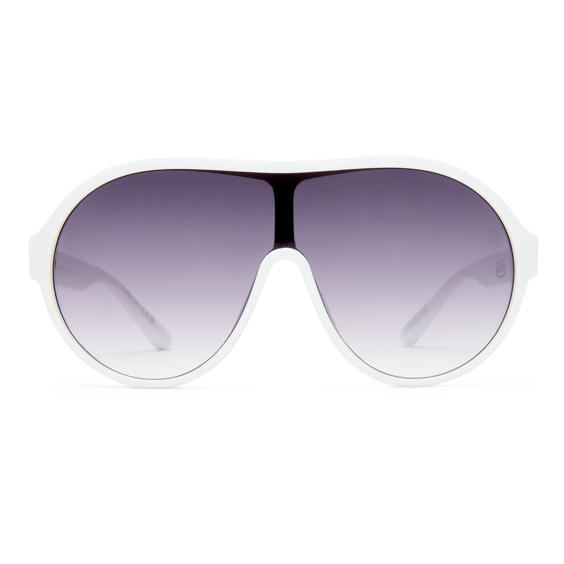 Scandalous White Uni-Sex Aviator Sunglasses | Aire