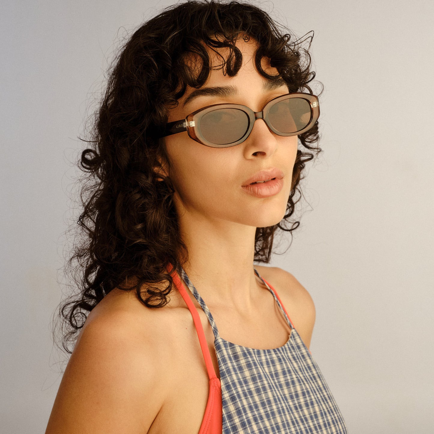 Affinity Chocolate Uni-Sex Oval Sunglasses | Aire