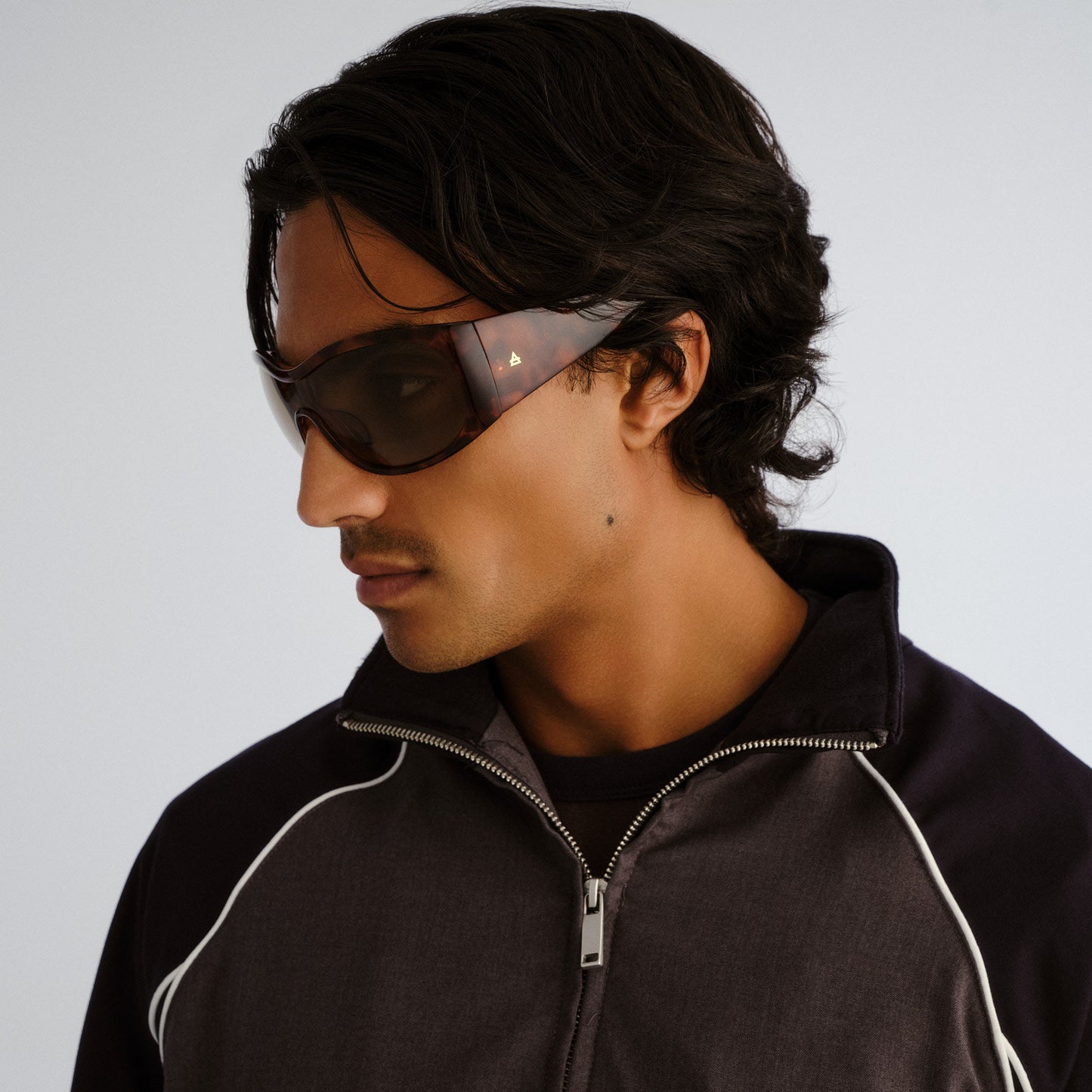 Artemis Dark Tort Uni-Sex Shield Sunglasses | Aire
